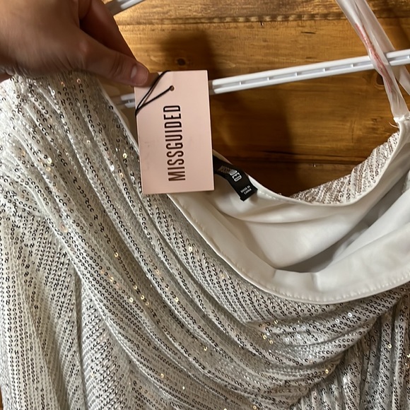 New Year’s Eve sequence one shoulder dress - Picture 4 of 4